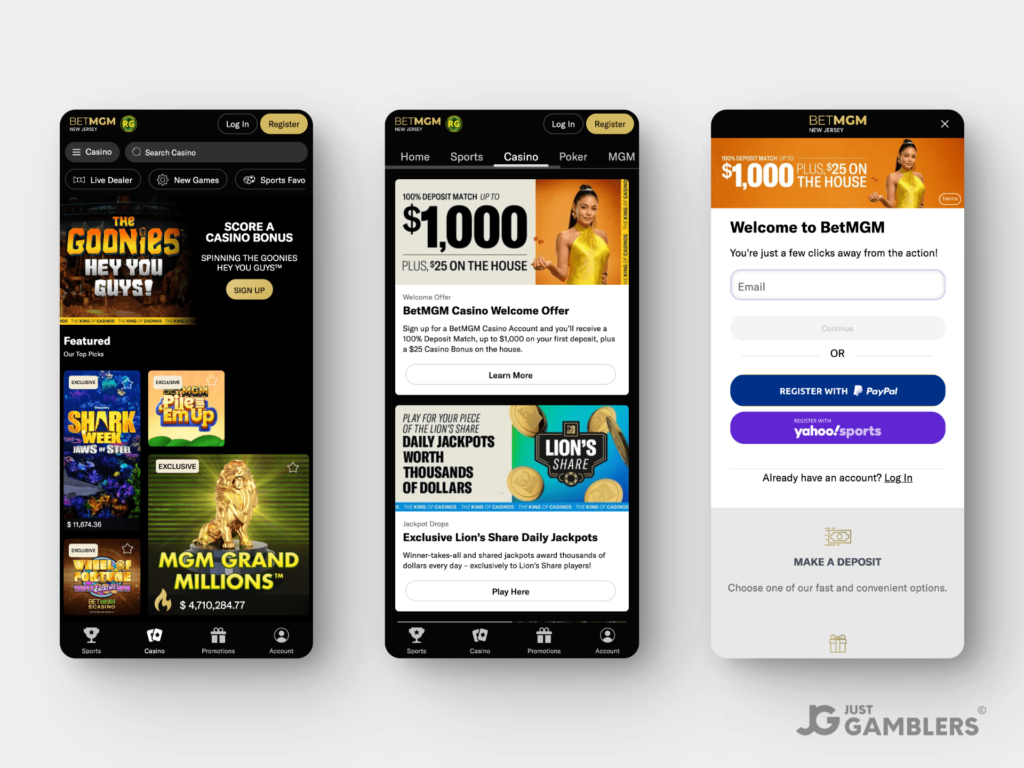 BetMGM Casino NJ Product Preview Mobile 