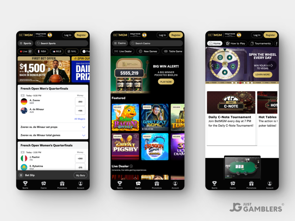 BetMGM Gambling PA Product Preview Mobile