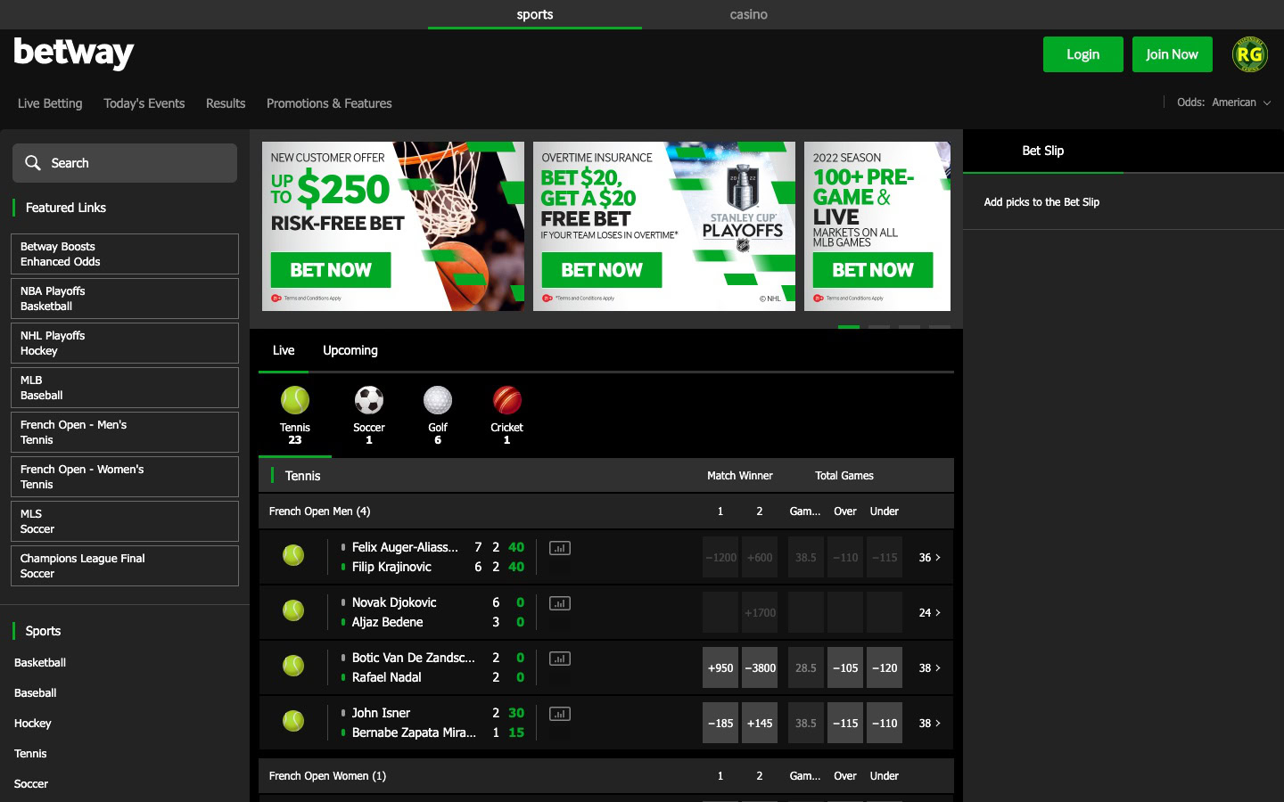 betway united states sports