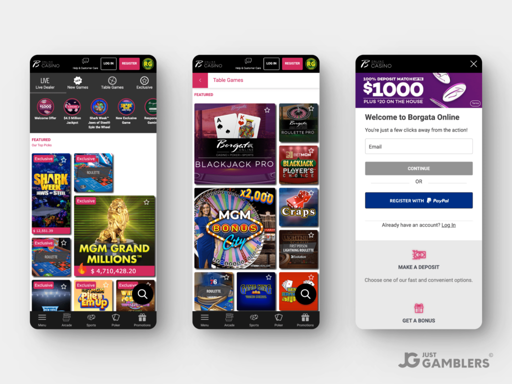 Borgata Casino NJ Product Preview Mobile