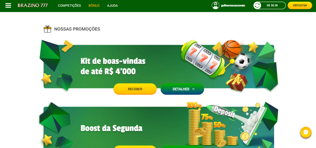Brazino777 bônus