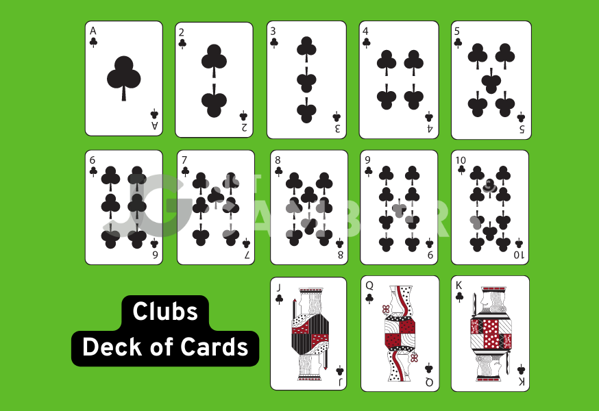 Clubs Deck Cards
