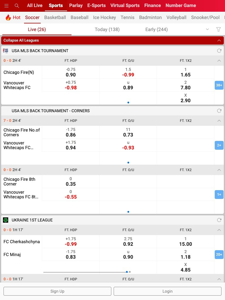 dafabet sportsbetting tablet
