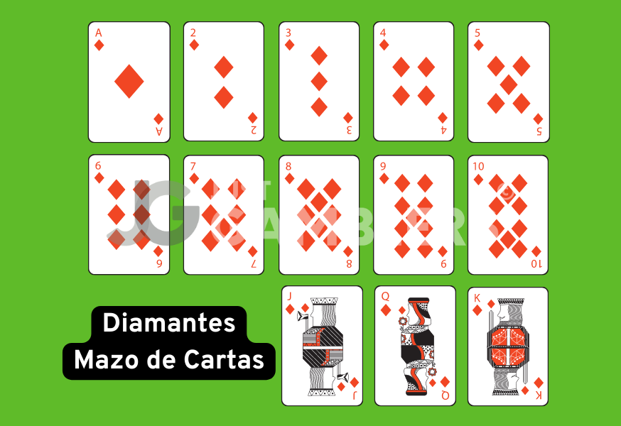 Diamantes Baraja Cartas