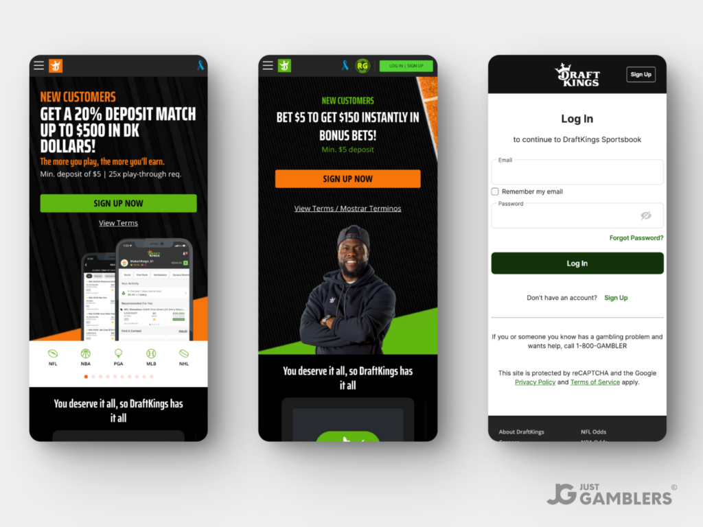 draftkings sports betting site product preview mobile