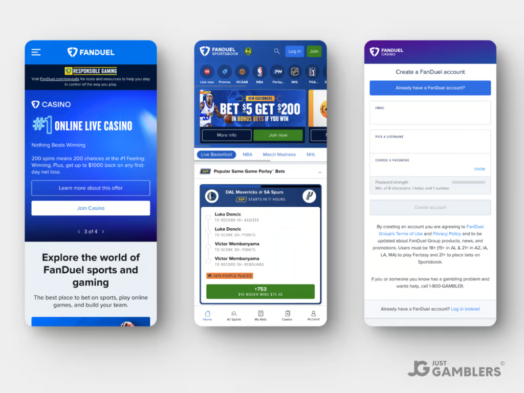 fanduel sports betting site product preview mobile