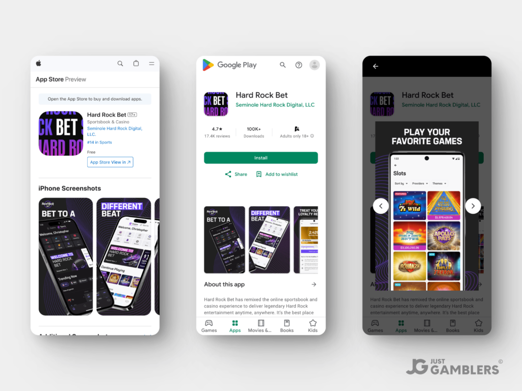 Hard Rock Bet Casino NJ Product Preview Mobile