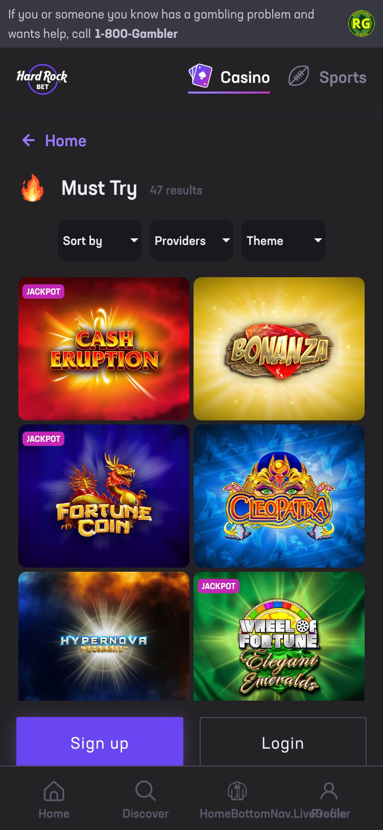 hard rock casino united states casino mobile