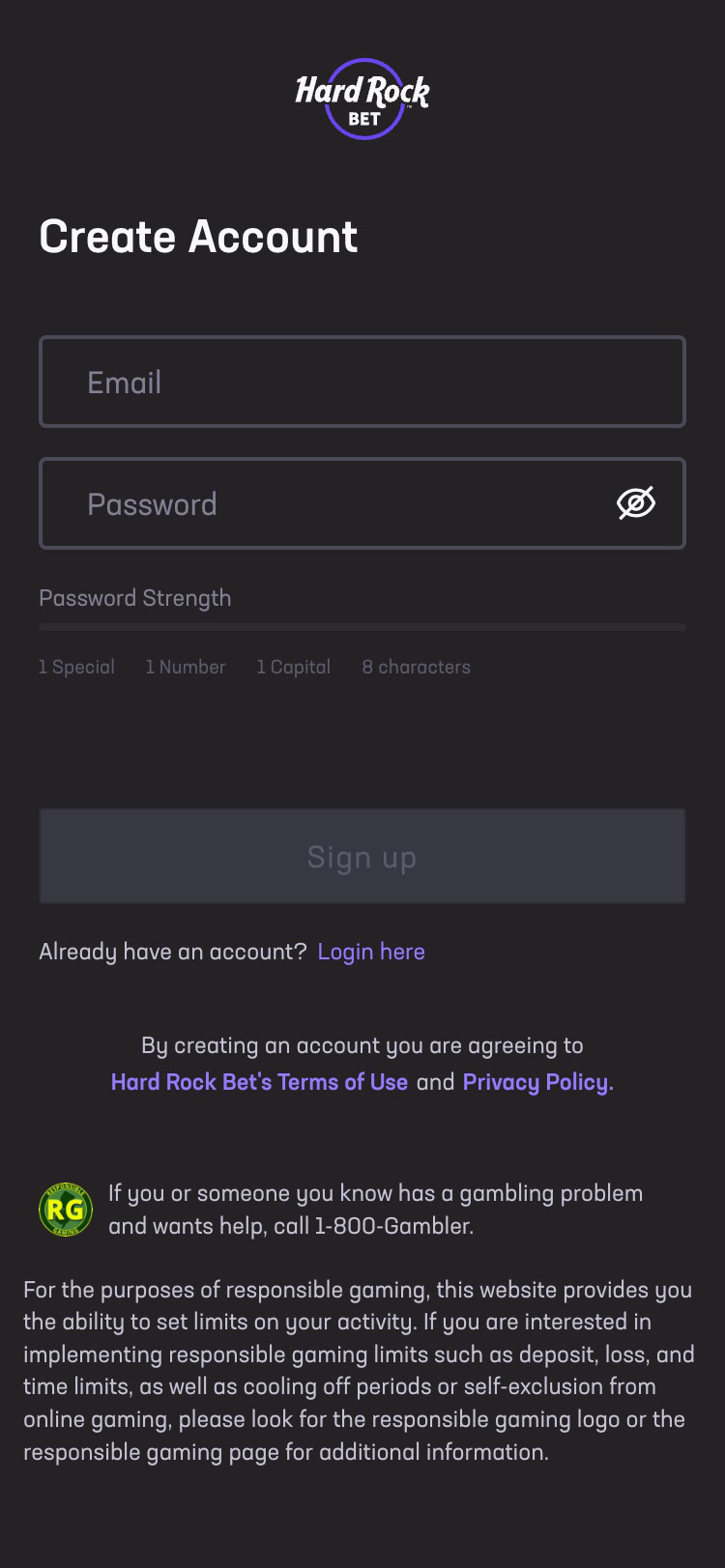 hard rock casino united states register mobile