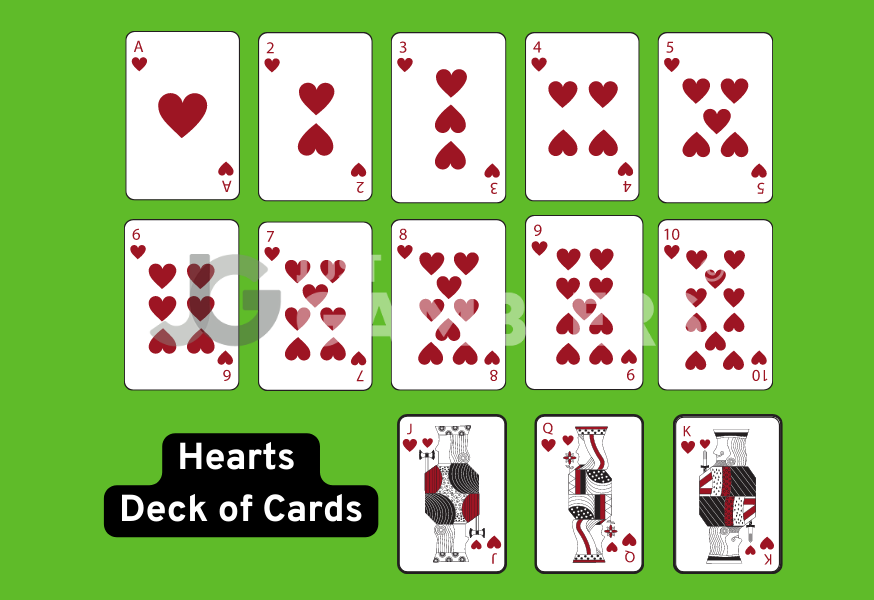 Hearts Deck Cards