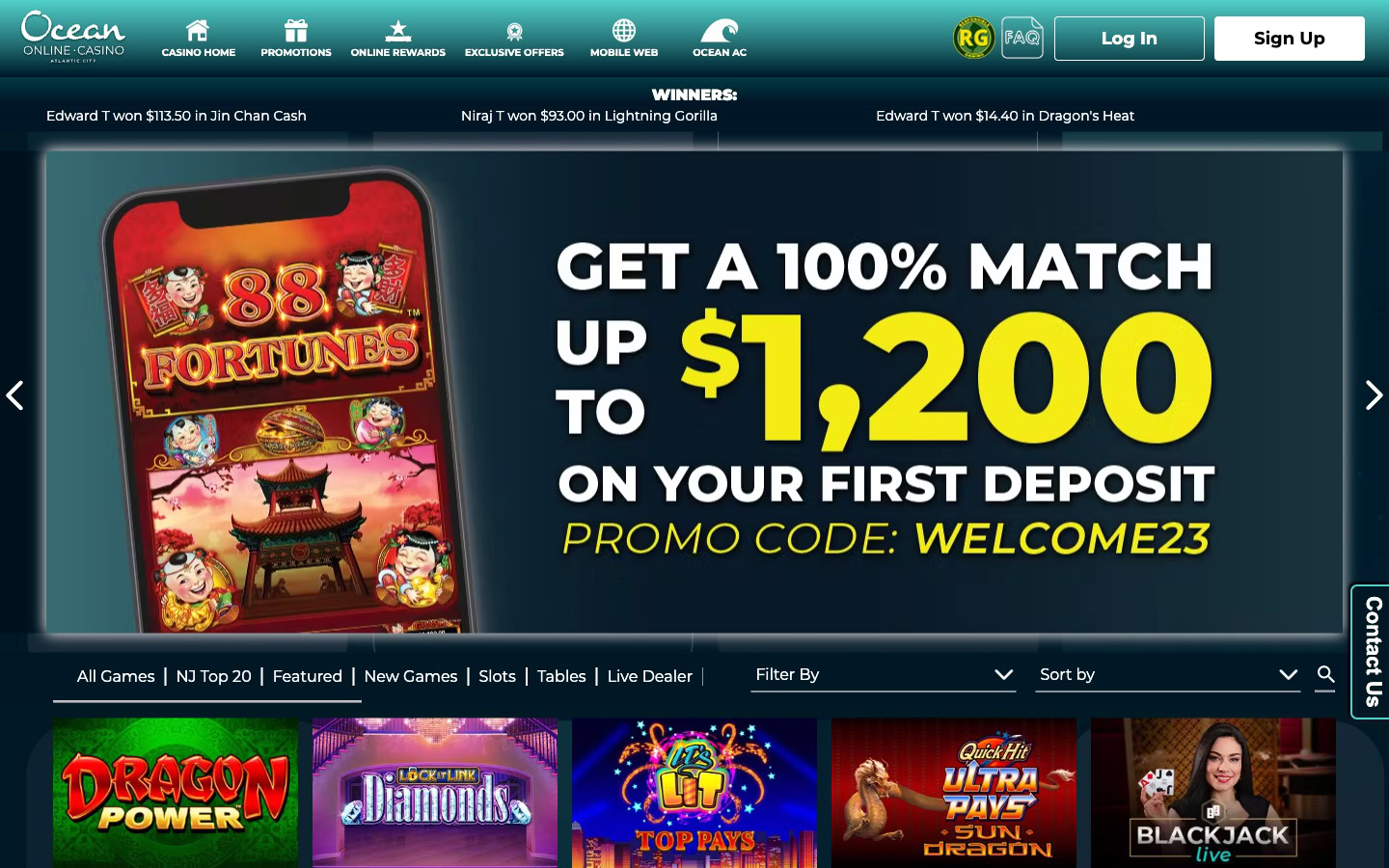 ocean-online-casino-united-states-review