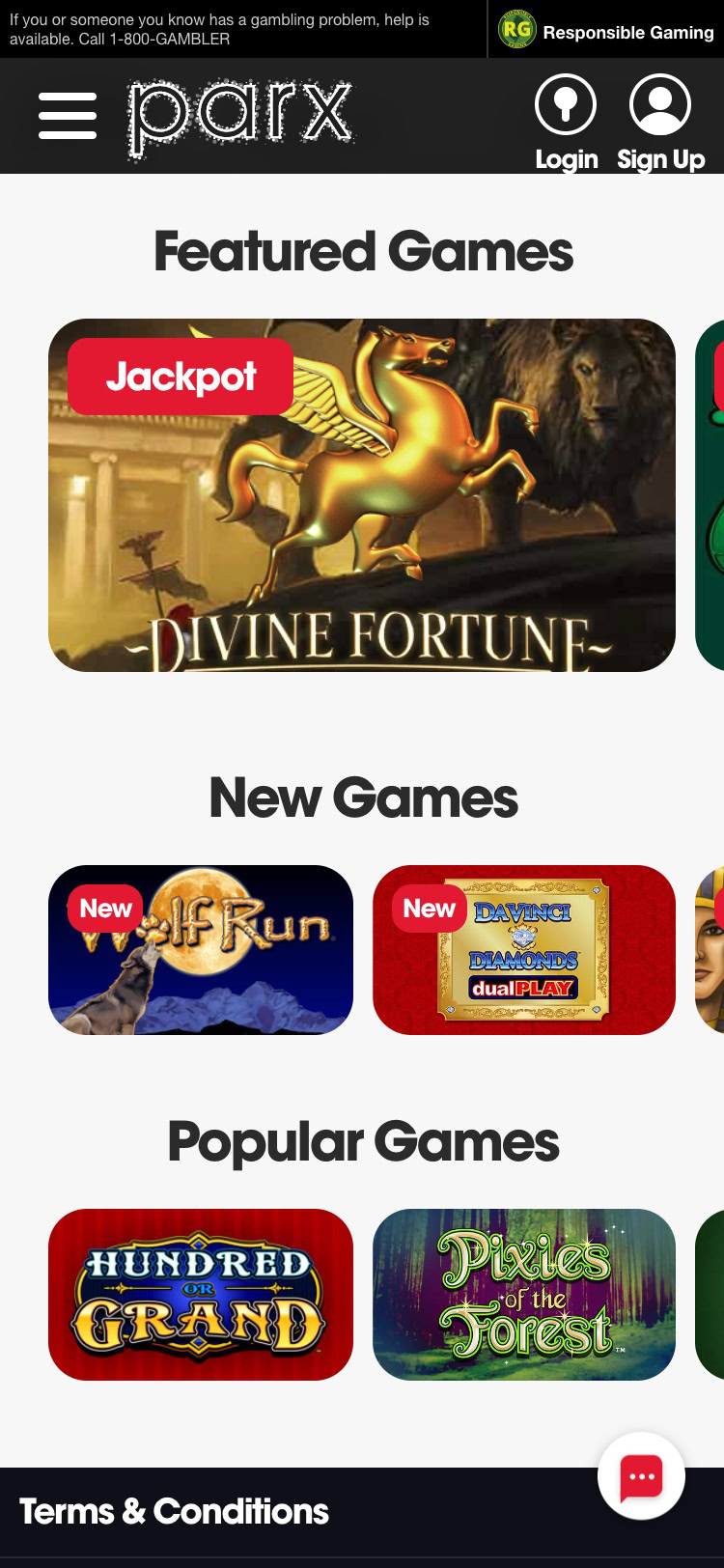 parx casino mobile