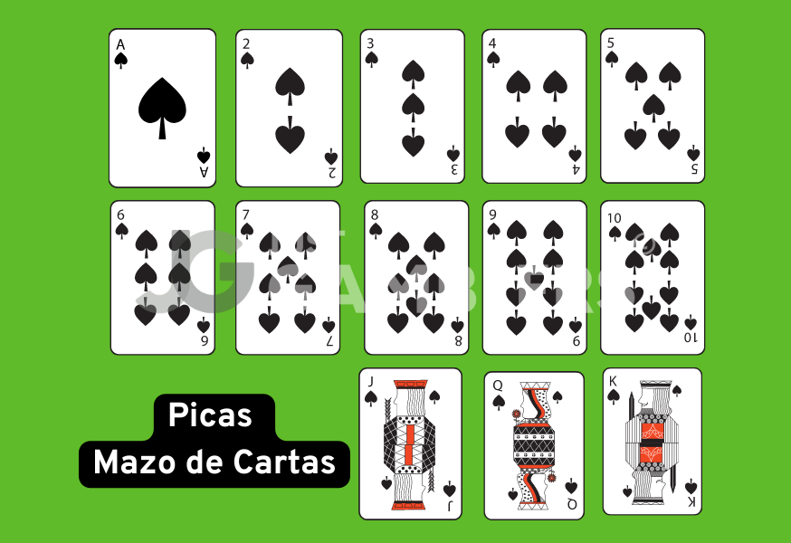 Picas Baraja Cartas
