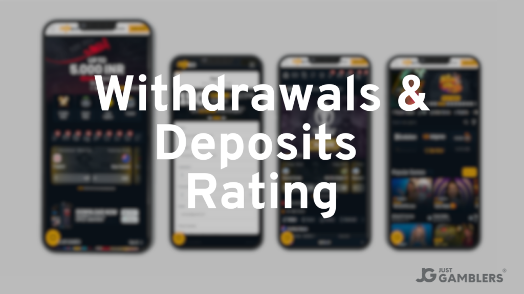 RajaBets Withdrawals Deposits Rating