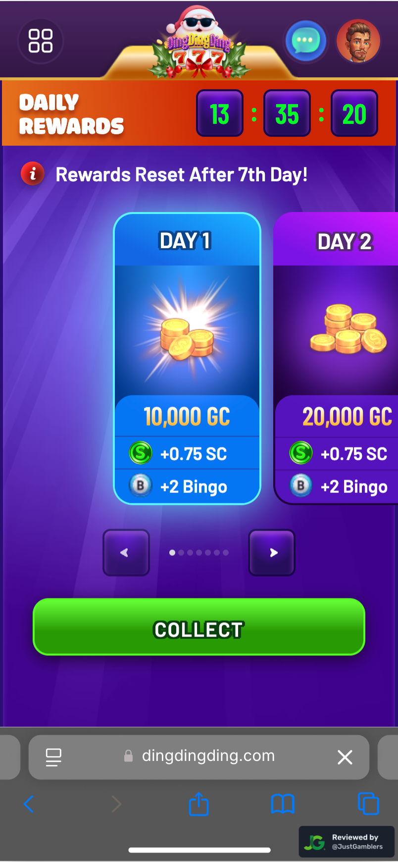 Mobile Screenshot of DingDingDing Promo Page