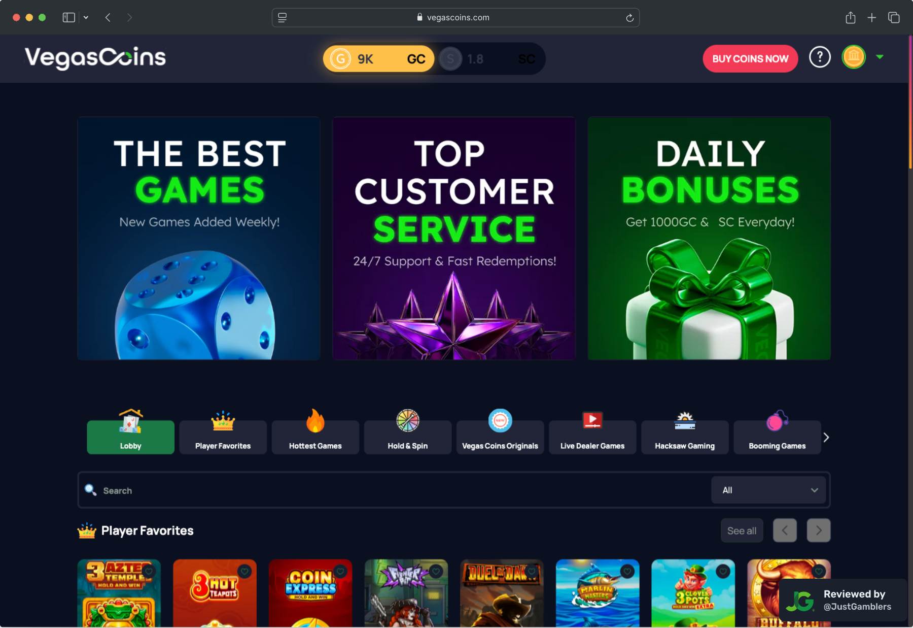 screenshot-vegas-coins-landing-page-desktop