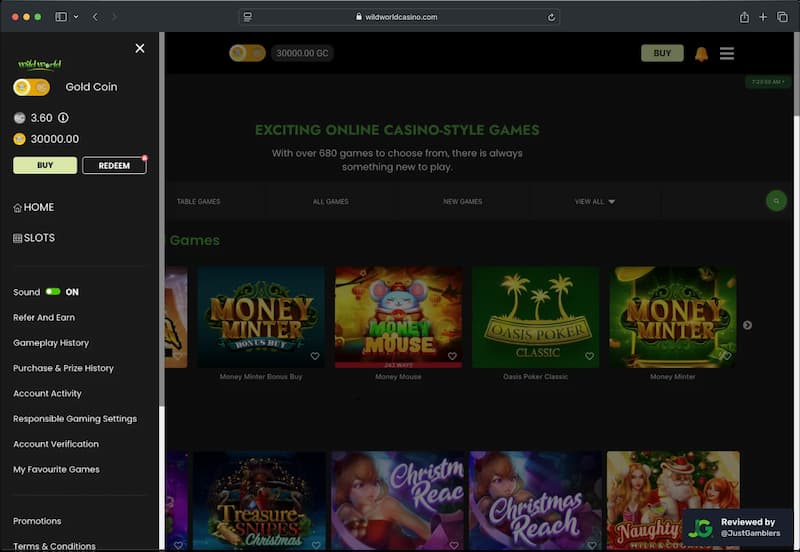 Desktop Screenshot of Wild World Casino Landing Page