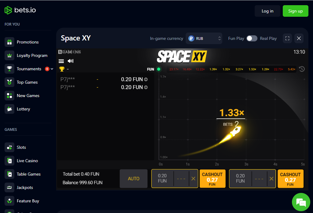 Space XY Bets io