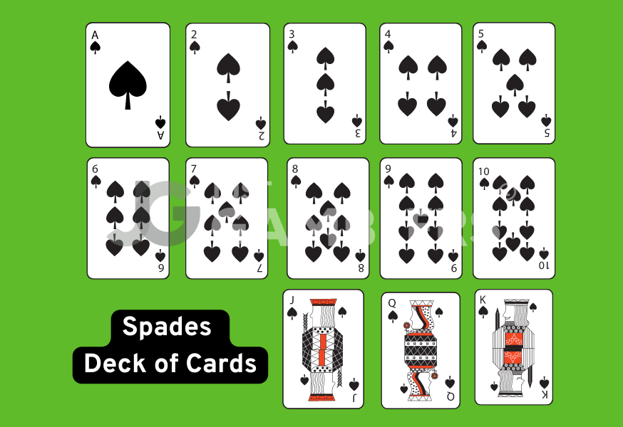 Spades Deck Cards
