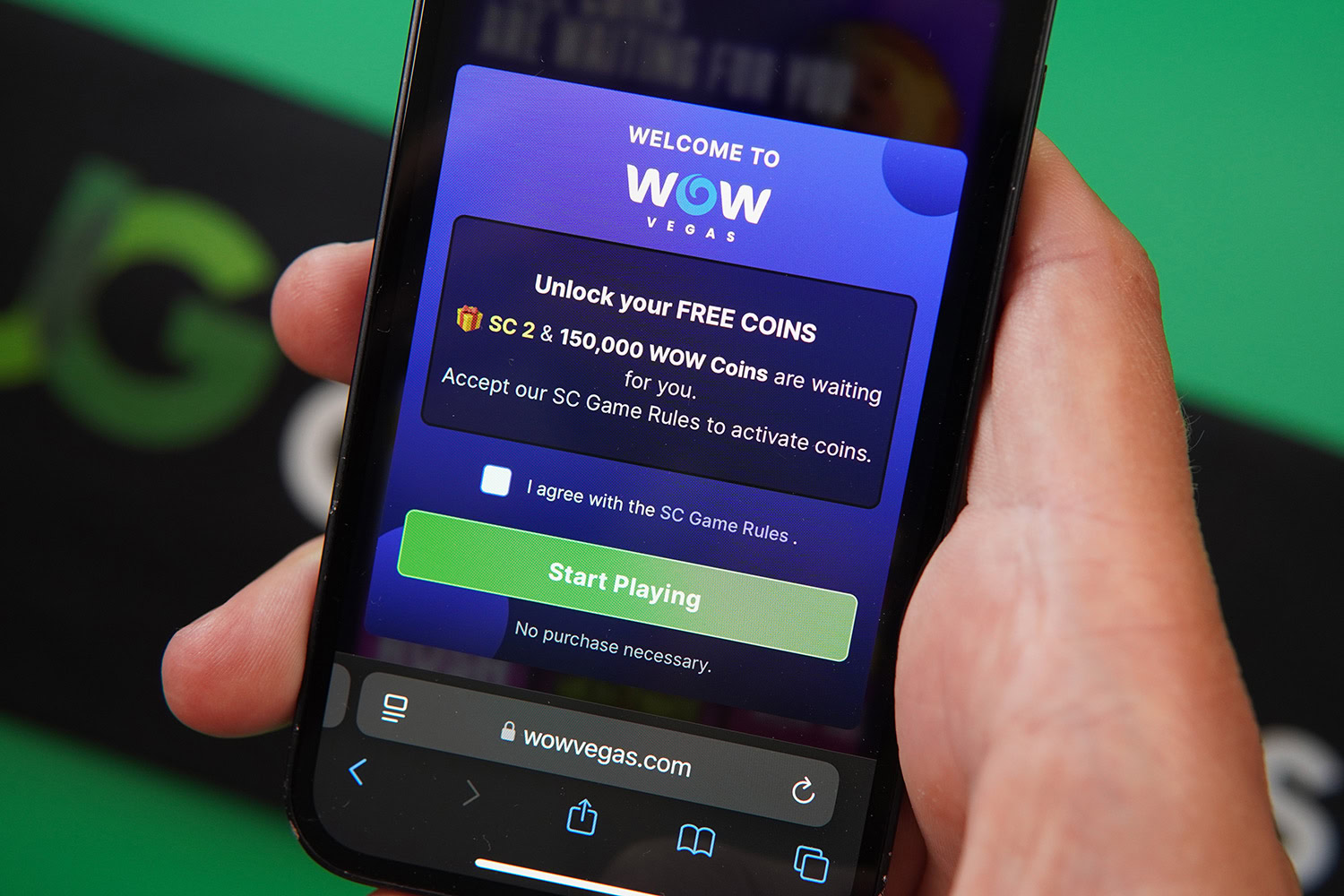 Photo of a Sweepstakes No Deposit Bonus